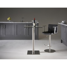 HND Helsinki Square Stool Table - 60cm x 60cm - Glass - thumbnail 2
