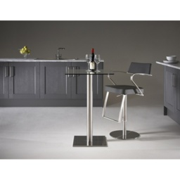 HND Helsinki Square Stool Table - 60cm x 60cm - Glass - thumbnail 3