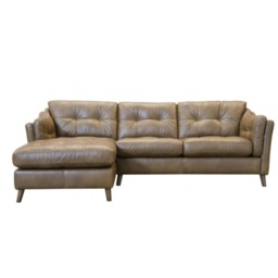 Gabriel Chaise 3 Seater Sofa - Leather Grade A - RHF - thumbnail 2