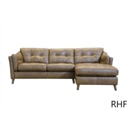 Gabriel Chaise 3 Seater Sofa - Leather Grade A - RHF - thumbnail 4