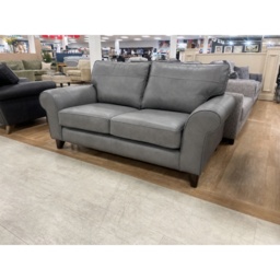 The Lounge Co Penelope 2.5 Seater Sofa in Dallas Charcoal Leather - thumbnail 2