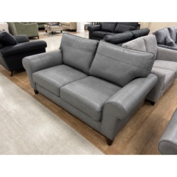 The Lounge Co Penelope 2.5 Seater Sofa in Dallas Charcoal Leather - thumbnail 3