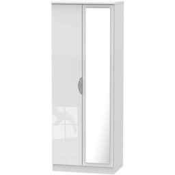 Cambourne Cam087 Tall Double Wardrobe With Mirror Door - Finish - thumbnail 4