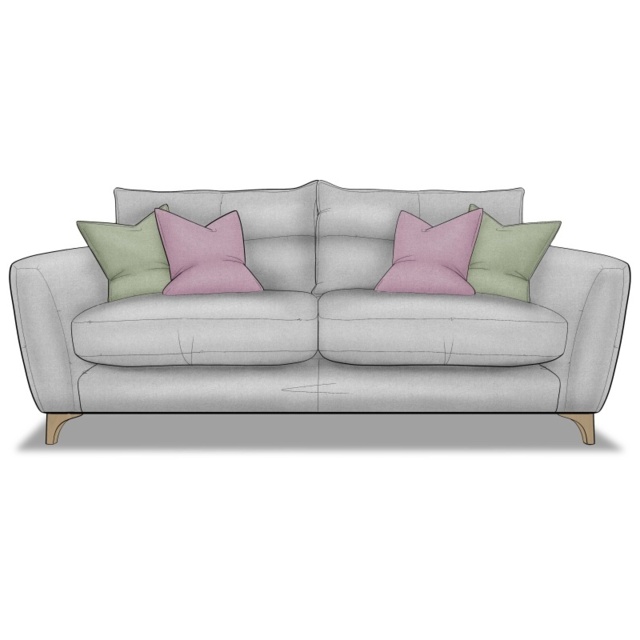 Cassie Large 3 Seater Sofa in Fabric - Fabric Grade C - image 1