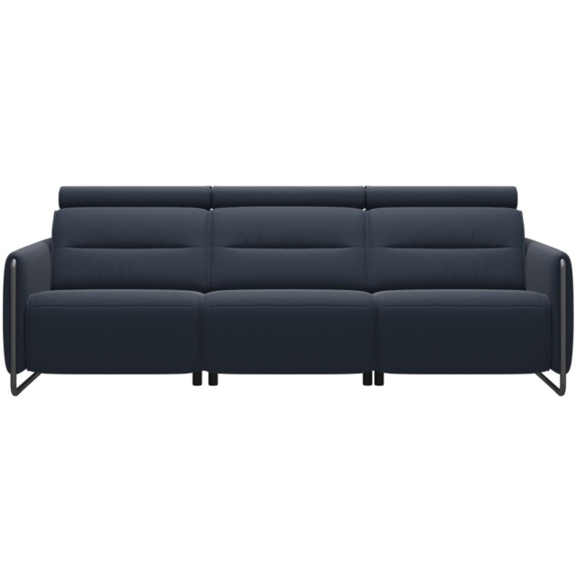 Stressless Emily 3 Seater Sofa With Steel Arms - Velaro Leather - image 1