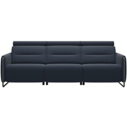 Stressless Emily 3 Seater Sofa With Steel Arms - Velaro Leather - thumbnail 1