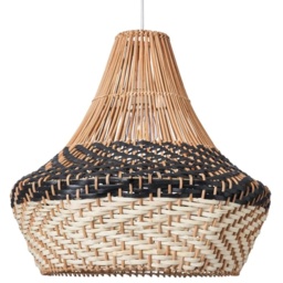 BHS Lauren Rattan Easyfit Light Shade 45cm - Natural - thumbnail 2