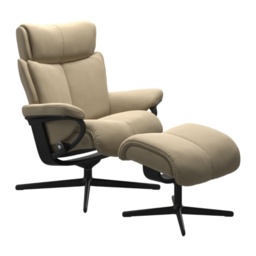 Stressless Magic Chair With Cross Base - Large - Batick Leather - Without Footstool - thumbnail 1