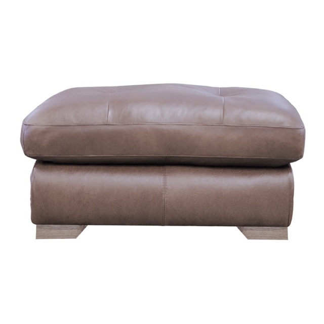Darcy Leather Footstool - Leather Grade C