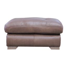 Darcy Leather Footstool - Leather Grade C
