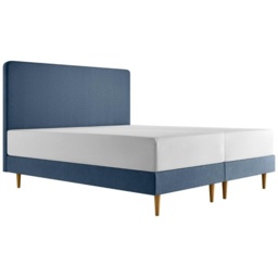 Tempur Form Spring Static Bed with Headboard - King - 150cm x 200cm - Blue - Geometric Headboard - thumbnail 5