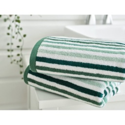 Deyongs Bliss Linear Stripe Towel - Green - Hand Towel - thumbnail 2
