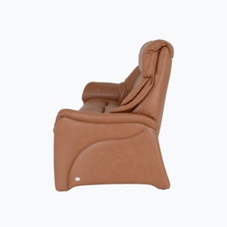Himolla Chester Fixed 3 Seater Sofa - Leather L22 - Aluminium Feet - thumbnail 4