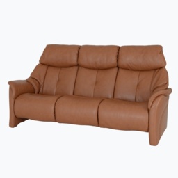 Himolla Chester Fixed 3 Seater Sofa - Leather L22 - Aluminium Feet - thumbnail 3