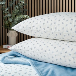 Helena Springfield Calico and Chalk Leaf Sprig Duvet Set - Blue - Double - thumbnail 3