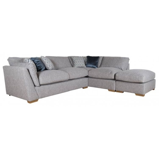 Phoebe 4 Seater Corner Sofa With Footstool - Fabric Grade D - Right Hand Facing RH2/LFC/FST - image 1