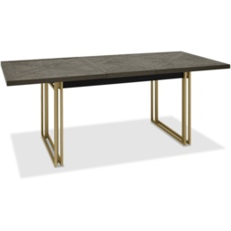 Vancouver Fumed Oak 4-6 Seater Extending Dining Table - thumbnail 2