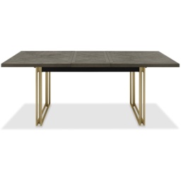 Vancouver Fumed Oak 4-6 Seater Extending Dining Table - thumbnail 4