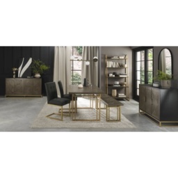 Vancouver Fumed Oak 4-6 Seater Extending Dining Table - thumbnail 7
