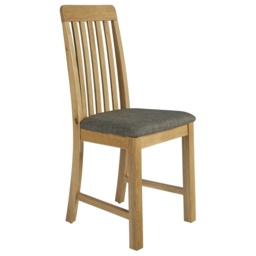 Hardwick Oak Slatted Back Dining Chair - Flat Packed