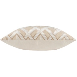 Riva Henley Cushion 50cm - Warm Taupe - thumbnail 2
