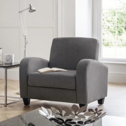 Julian Bowen Vivo Chair - Dusk Grey Chenille - thumbnail 1