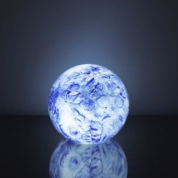 LGlow Colbalt Sky Glass Lamp 18cm - thumbnail 1