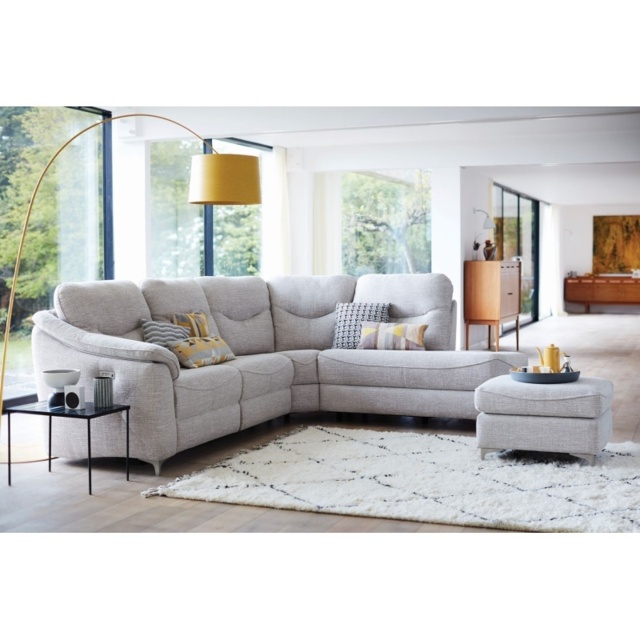 G Plan Jackson 4 Seater Corner Sofa With Chaise - Leather Grade P - RHF - image 1