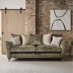 Parker Knoll Harriet Grand Pillow Back Fabric Sofa - Fabric Grade B - thumbnail 1
