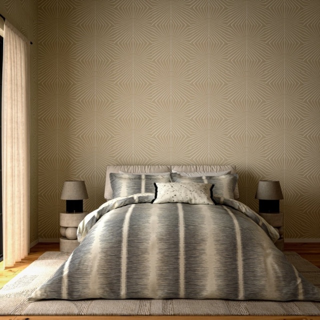 Harlequin Chaco Duvet Set - Charcoal - Super King - image 1