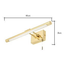 BHS Barrio Wall Light - Satin Brass - thumbnail 2