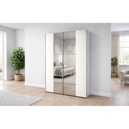 Wiemann Darwin Sliding 2 Door Wardrobe - 150cm - 2 Wooden Doors - thumbnail 2