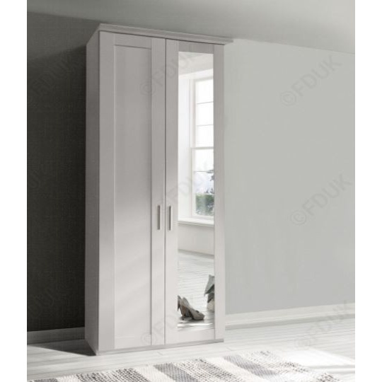Wiemann Cambridge 2 Door 1 Mirror Right Wardrobe - Finish - image 1