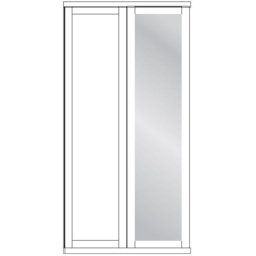 Wiemann Cambridge 2 Door 1 Mirror Right Wardrobe - Finish - thumbnail 2