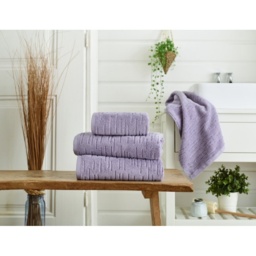 The Lyndon Company Wentworth 100 Cotton Towels - Lilac - Bath Towel - thumbnail 1
