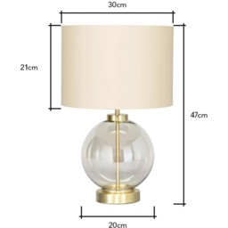 BHS Mini Metro Table Lamp - Satin Brass - thumbnail 2