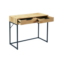 Julian Bowen Bali 2 Drawer Dressing Table/Desk - Light Oak - thumbnail 3