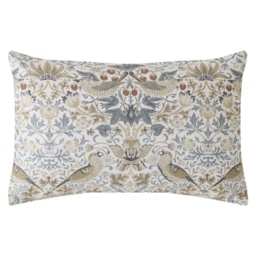 William Morris At Home Strawberry Thief Pillowcase Pair - Hessian - thumbnail 1