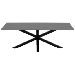 Heaven Rectangular Coffee Table - Black Ceramic With Matt Black Base - thumbnail 2