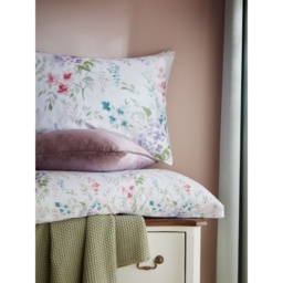 Laura Ashley Aulden Flowers Pillowcase Pair - Lavender Multi - thumbnail 2