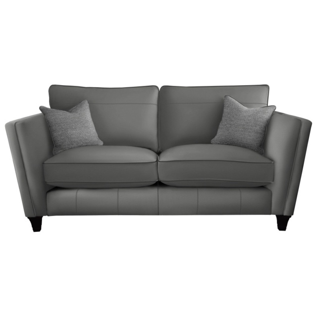 Parker Knoll Harlow Large 2 Seater Formal Back Leather Sofa - Leather Grade M - image 1