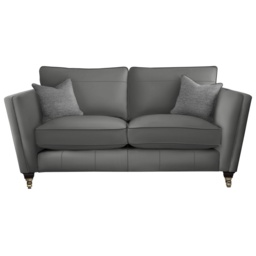 Parker Knoll Harlow Large 2 Seater Formal Back Leather Sofa - Leather Grade M - thumbnail 2
