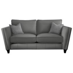 Parker Knoll Harlow Large 2 Seater Formal Back Leather Sofa - Leather Grade M - thumbnail 1
