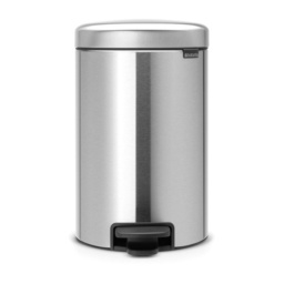 Brabantia Pedal Bin 12L - Matt Steel - thumbnail 1