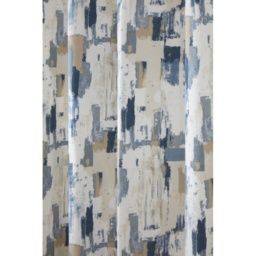 Sundour Bamford Abstact Lined Eyelet Curtains - Cobalt - W 66 x D 90 - thumbnail 4