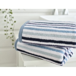Deyongs Bliss Linear Stripe Towel - Blue - Hand Towel - thumbnail 2