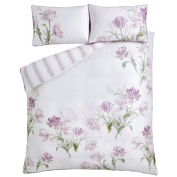 Laura Ashley Gosford Grape White Duvet Cover Set - Super King - thumbnail 5