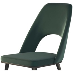 HND Sophie Black/Gold Dining Chair - Dark Green Velvet Seat - thumbnail 3
