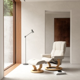 Stressless Mayfair Chair With Classic Base - Small - Batick Leather - With Footstool - thumbnail 3