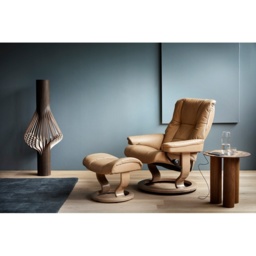 Stressless Mayfair Chair With Classic Base - Small - Batick Leather - With Footstool - thumbnail 4